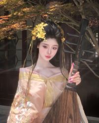 -虞美人汉服摄影