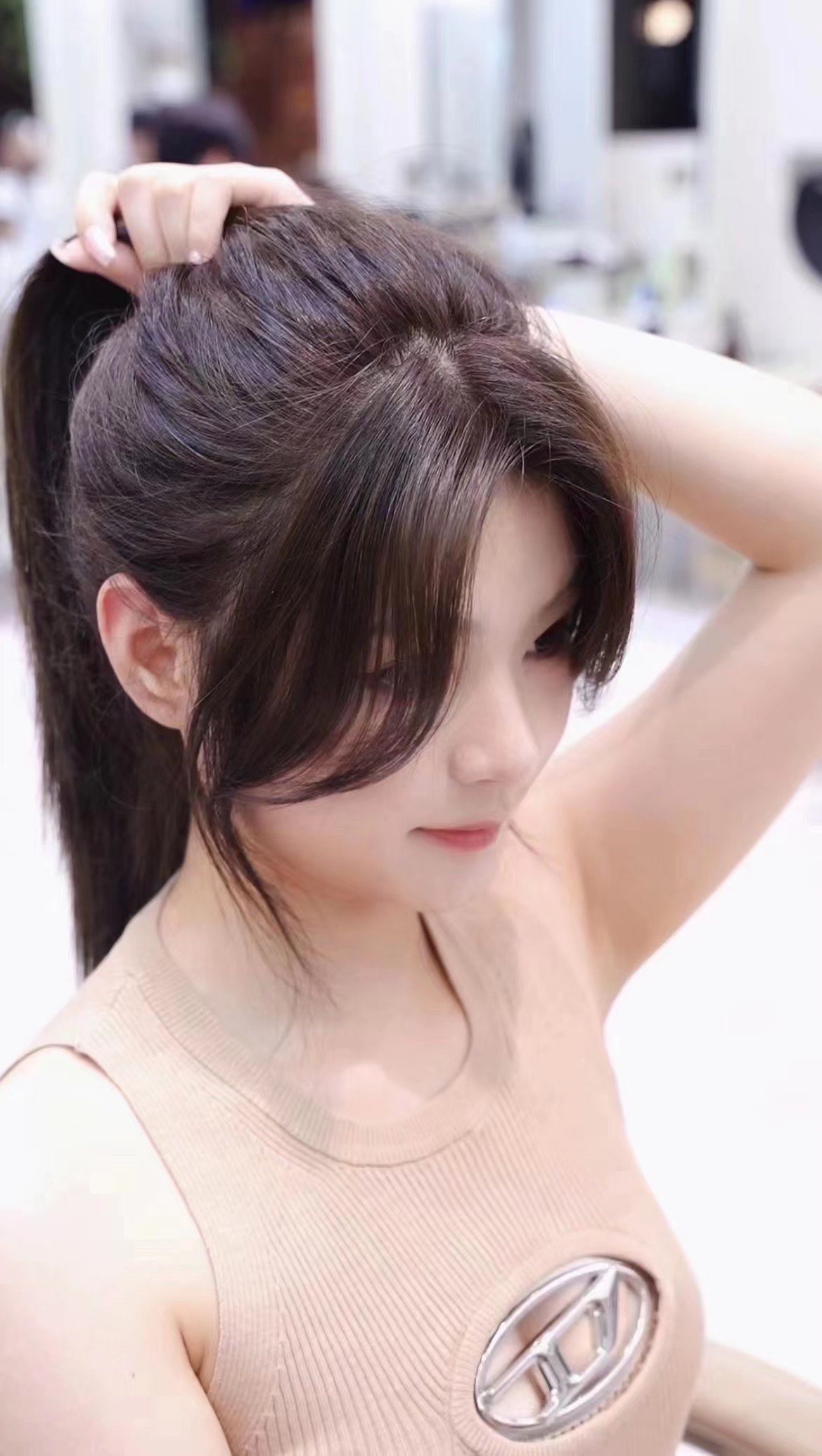 女生甜美发型扎法 八字刘海\\n温柔