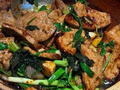 砂锅姜葱炒猪肝-大鸽饭(岗顶店)
