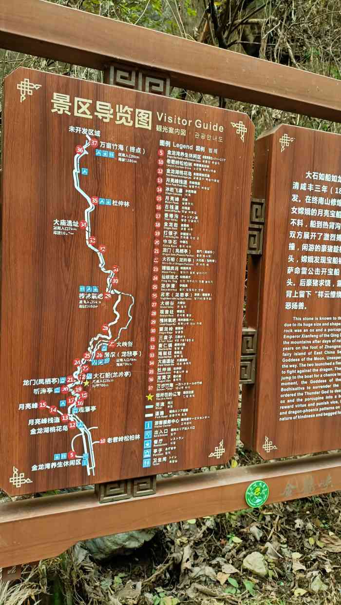 金丝峡路线图图片