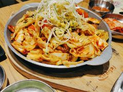 小章鱼炒五花肉-姜虎东白丁烤肉(银泰中心in99店)