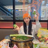 在深圳，吃到了春天限定的鲜青椒葱葱烤鱼...