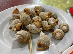 盐焗花螺-霞涌市场海鲜摆卖区