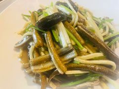 茭白炒现划鳝丝-玫瑰厅上海菜(兴国路店)