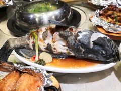 活龙胆鱼-船梆煮•蒸汽海鲜·炉火烤肉(五四广场店)