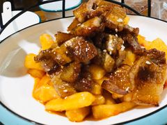 -东来菜馆•手抓海鲜家常菜•海鲜锅贴(鸽子窝店)