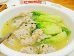 白灼时菜鲮鱼丸-龙的酒楼·手工早茶·顺德菜(近良路店)