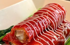 Red Rice Fish Roll in Rice Noodle