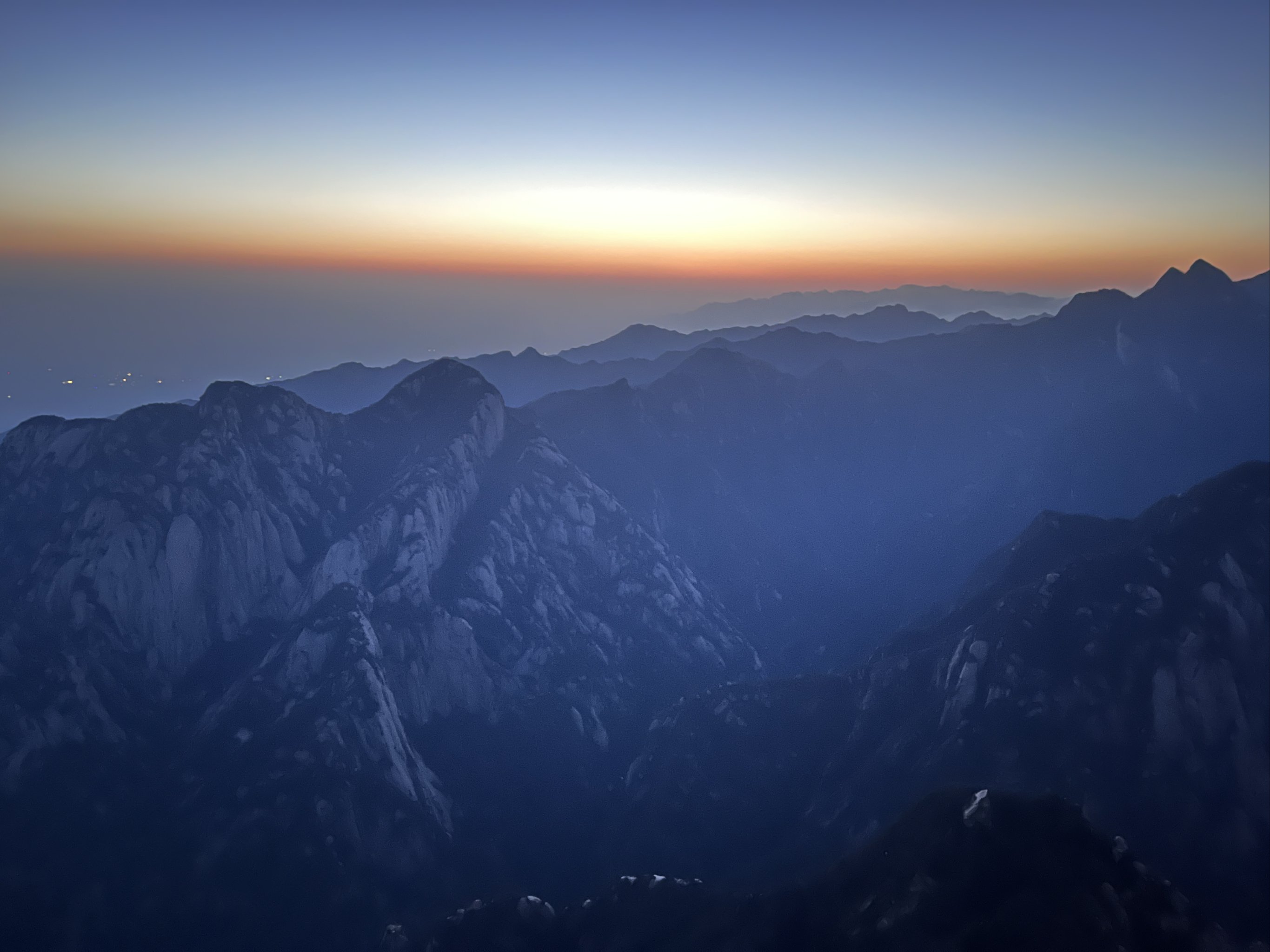 华山风景 真实图片