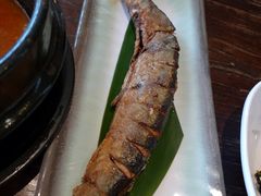 这鱼也是送的好大一条但并不算好吃-向阳庄烧烤店(望京西园店)