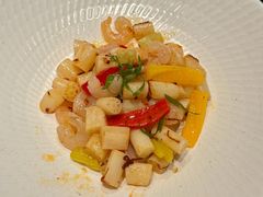 xo酱炒虾仁泡椒莲藕带-映水芙蓉(上海万象城店)