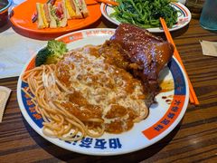 瑞士鸡腿拼肉酱意面-伯友茶记(中华广场店)