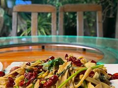 腊肉炒鲜笋-农夫人家餐饮