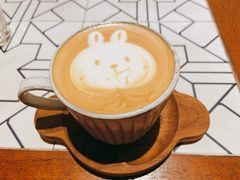 兔子焦糖拿铁-懒鱼时光馆(沙坪坝店)