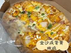 金沙咸蛋黄嫩鸡比萨-达美乐比萨(大冲店)