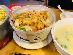 干锅千叶豆腐-吕氏疙瘩汤·海鲜新鲁菜(凯德mall新都心店)