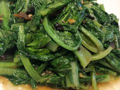 豆豉鲮鱼油麦菜-老牌坊•鲁菜名店•地道济南菜(大观园商埠店)