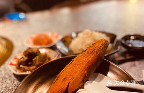 Stone-Roasted Sweet Potato with Ice Cream