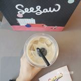 浓郁的奶咖包过了咖啡冻