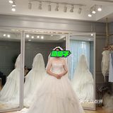 瘦小新娘也能hold住的抹胸纱