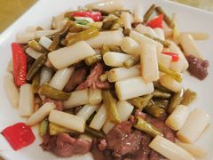 藕尖炒牛肉-区海鸡场饭店(石壁店)
