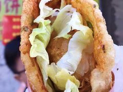 -小红车炸蛋葱油饼