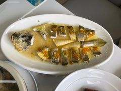 永安黄椒酱蒸野生大黄鱼-阿里元老宋海鲜大排档(明发店)