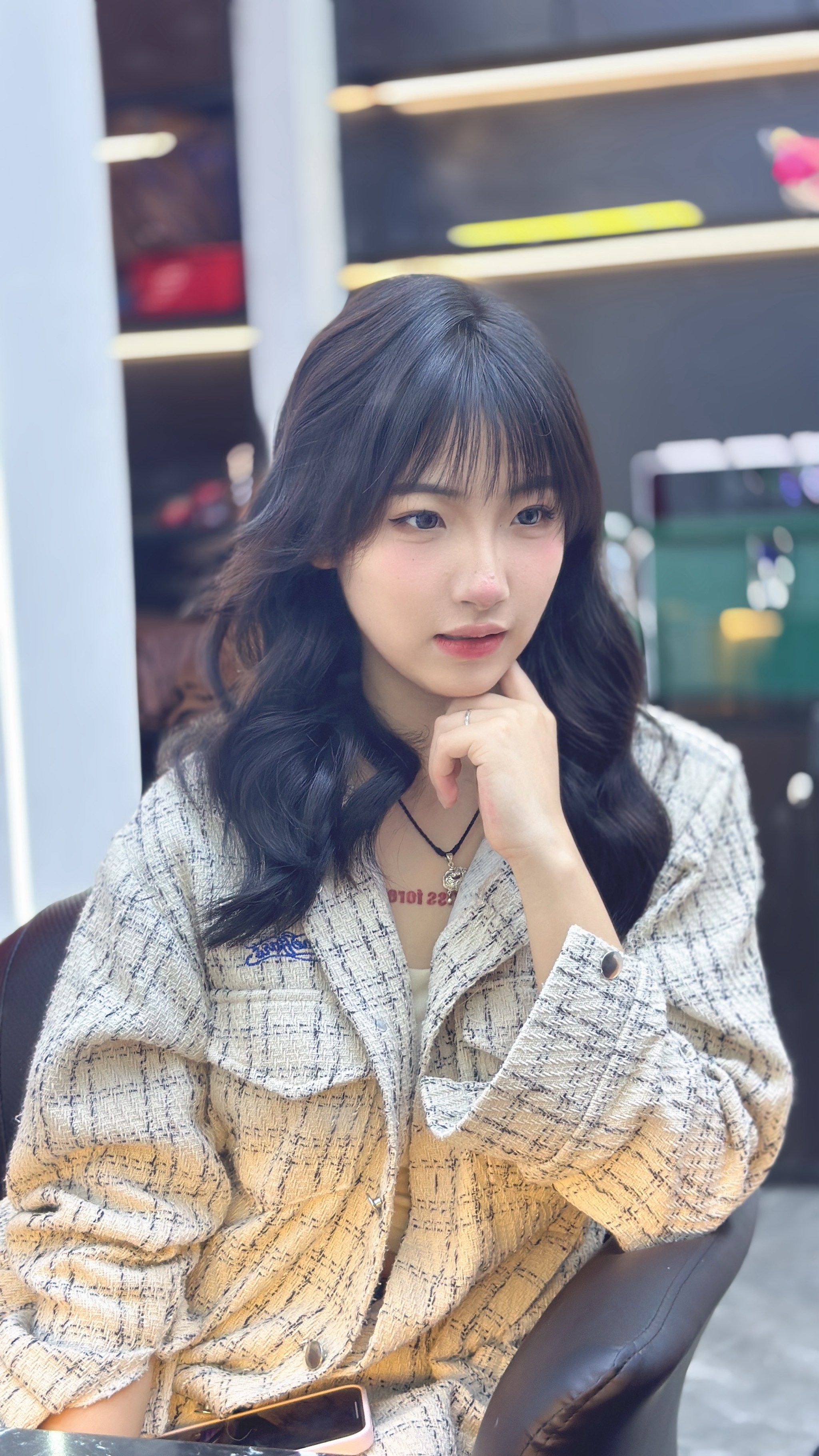 方圆脸烫发发型 #附近哪里做头发好 #简单又好看的发型 #今日发型