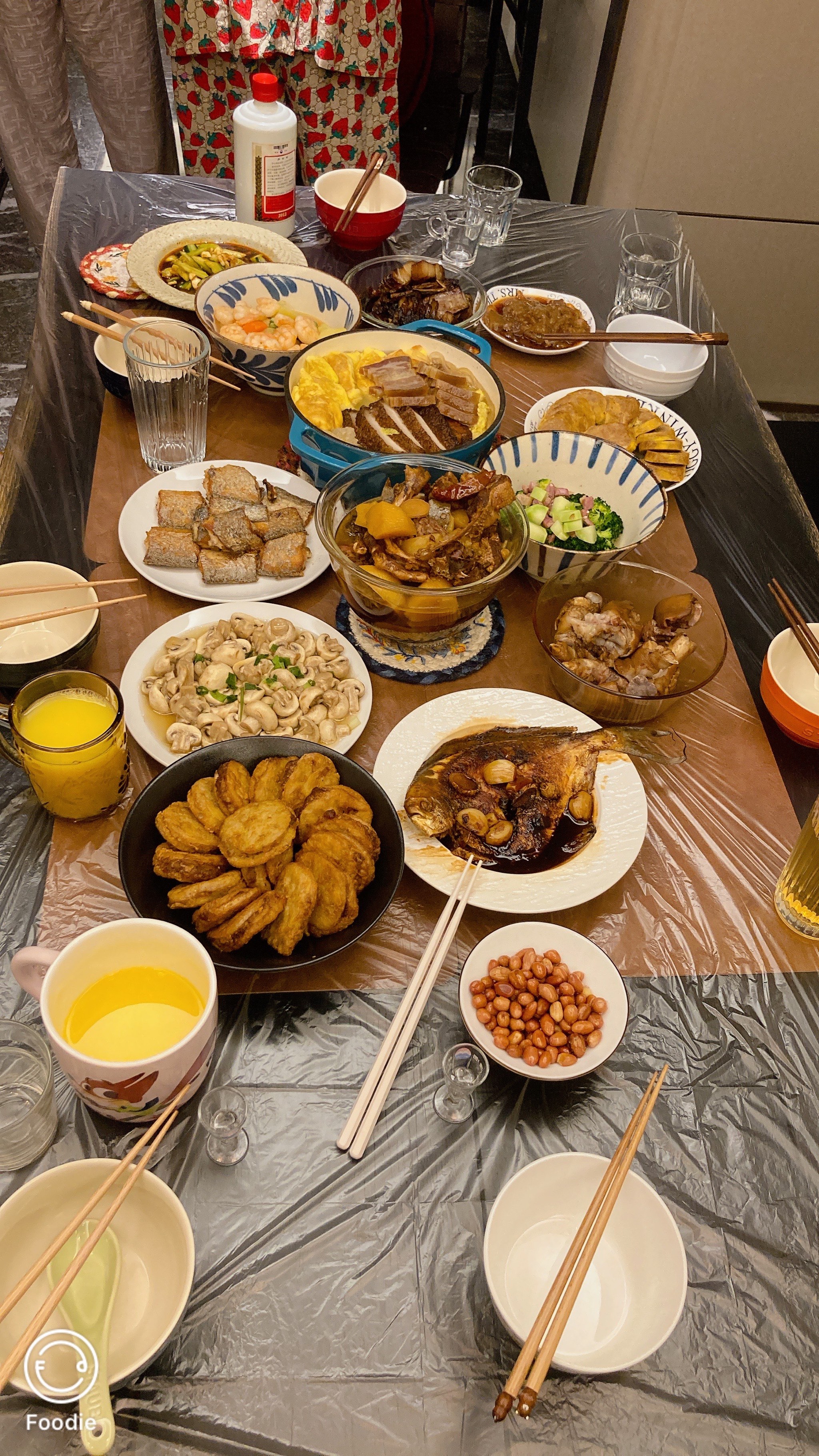 年夜饭高清真实图片