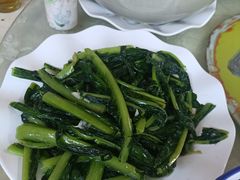 猪油渣炒迟菜心-荔枝红五号农庄