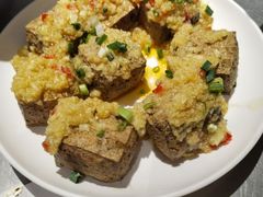 蒜香香炸臭豆腐-烎记烧烤(蓝天花园店)