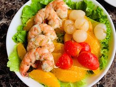 鲜橙老虎虾沙拉-Lets burger非常汉堡·环球风味(蓝色港湾店)