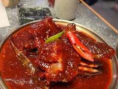 -草家酱蟹炭火烤肉店(珲春南路二店)