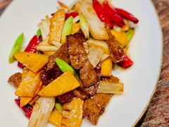 青蒜冬腌菜冬笋炒和牛-杭州君悦酒店·湖滨28中餐厅