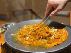 铁板章鱼五花肉-春熙台韩国料理·章鱼肥牛(西丽店)