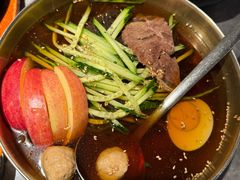 现压冷面（夏天西瓜，冬天苹果）-大同江朝鲜菜•长春地标美食(欧亚卖场店)