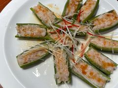 秋葵酿虾-郑庄脂渣海鲜楼(九水路店)