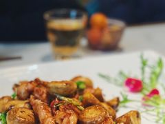 香煎口蘑脆爽肉-周三的情书花园餐厅(江北店)
