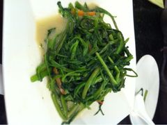 椒丝腐乳空心菜-鹿港小镇(黄金店)