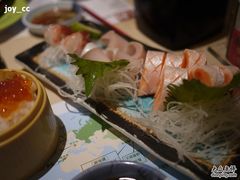 牡丹虾，三文鱼，油甘鱼-板长寿司(海港城店)