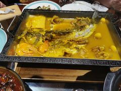 -东来菜馆•手抓海鲜家常菜•海鲜锅贴(鸽子窝店)