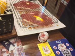 铺天盖地顶级澳牛肉火焰寿司-仙隐小鹿中華の日料(正弘城店)