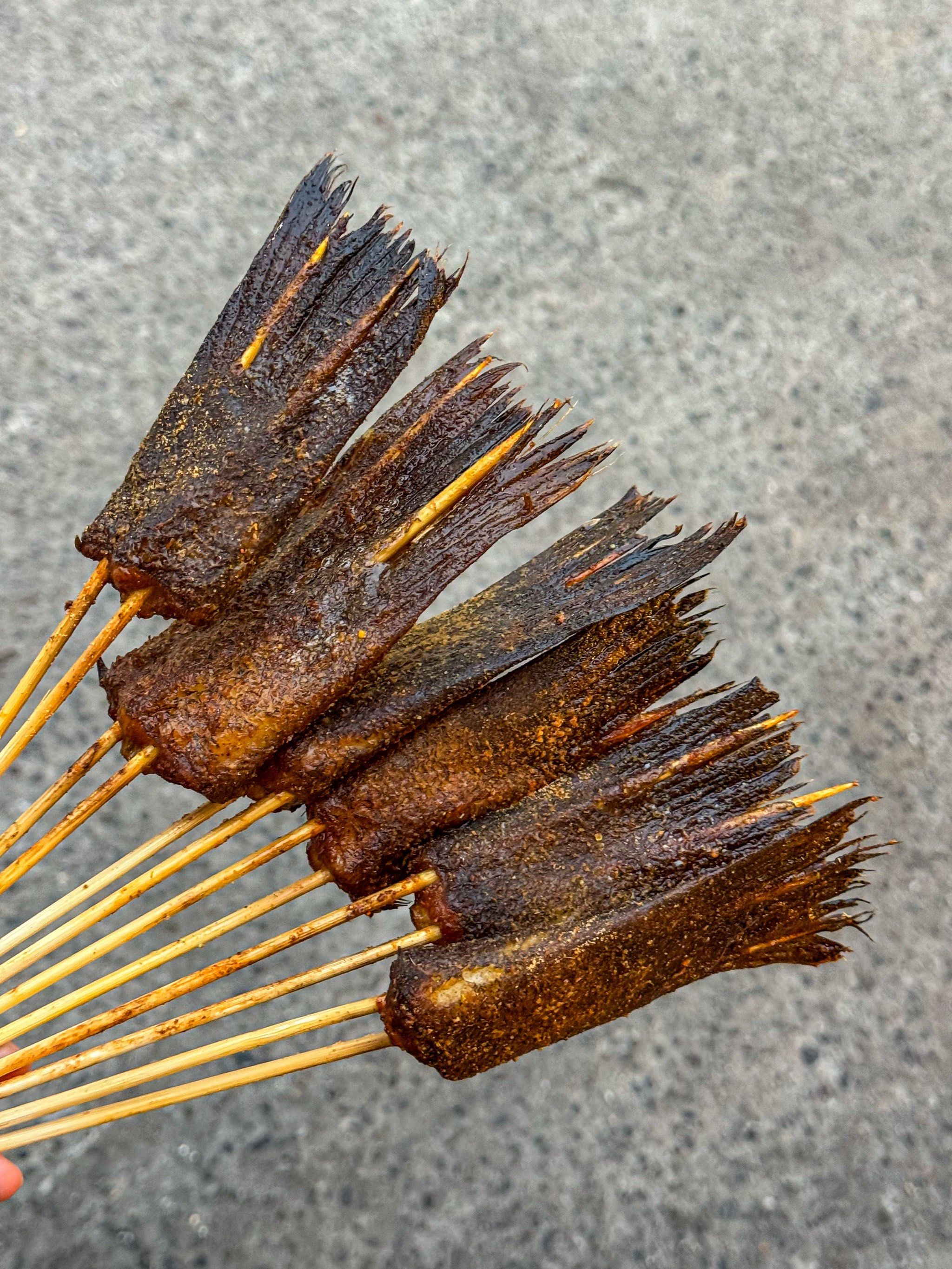 氛围感拉满~

烤鱼尾我只服他们家~
选的肥美鱼尾,味道真是一绝