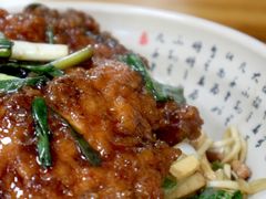 肉丝拌川加青菜加大排-无名氏面馆(邮电路店)
