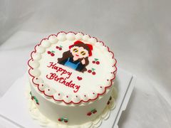 手绘娃娃款动物奶油蛋糕-艾加柒克蛋糕茶歇甜品台(春熙路店)