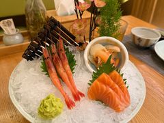 甜蝦及生魚片拼盤-翼精致料理(昆山旗舰店)