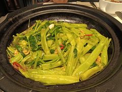 桑巴酱虾米嘟通菜-港丽餐厅(高德置地店)