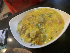滑蛋虾仁炒河-八爷茶餐厅