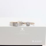 完美契合的结婚对戒钻戒