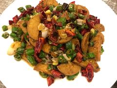 干煸素鸡-三姐妹饺子(东木头市店)